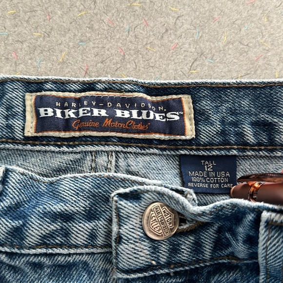 Harley Davidson jeans size 12 tall. - Picture 6 of 7